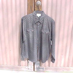 SCULLY New Western / Cowboy Men's Long Sleeve Shirt Size Large
